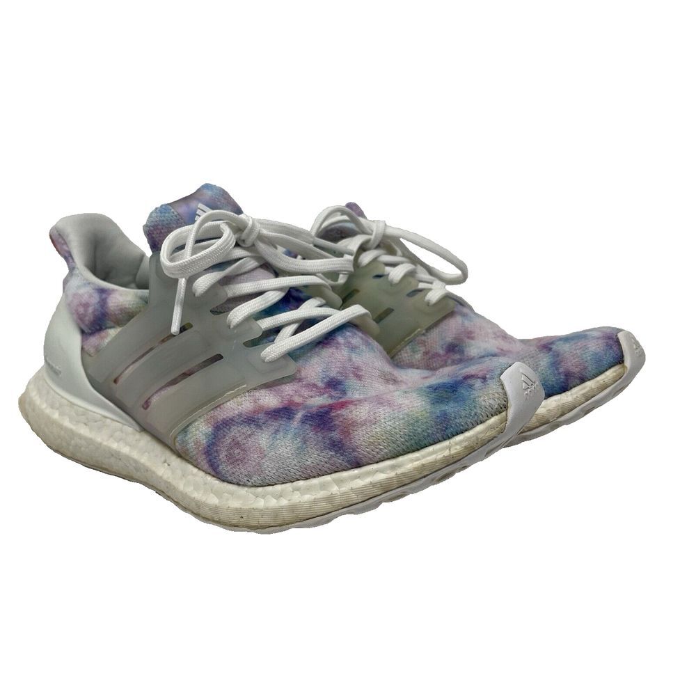 Adidas Shoes Womens 8.5 Ultra Boost 4.0 DNA Rainbow Tie Dye Sneakers Pastel